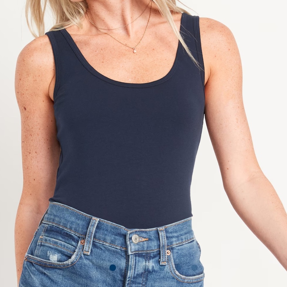 Navy Blue Tank Top